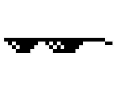 Deal With It Glasses Small transparent PNG - StickPNG