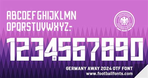 Germany 2024 Font Home & Away (OTF & Vector) – Football Fonts