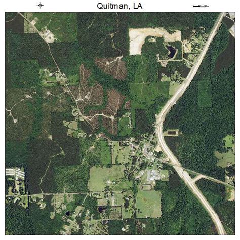 Aerial Photography Map of Quitman, LA Louisiana