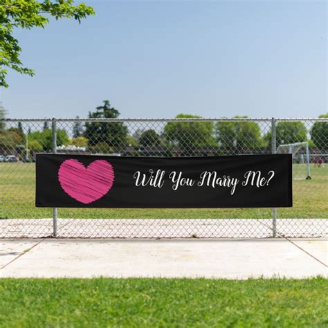 Will You Marry Me? Banner | Zazzle.com