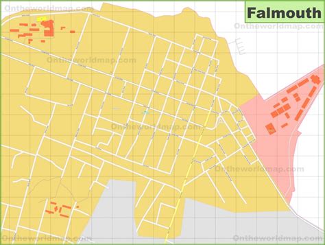 Large detailed map of Falmouth