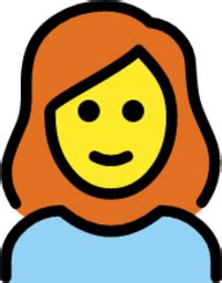 "woman red hair" Emoji - Download for free – Iconduck