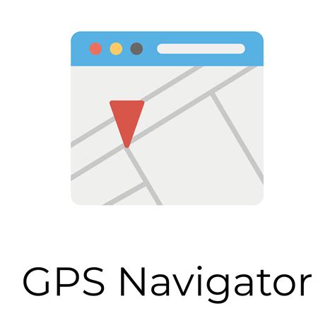 Trendy GPS Navigator 14366114 Vector Art at Vecteezy