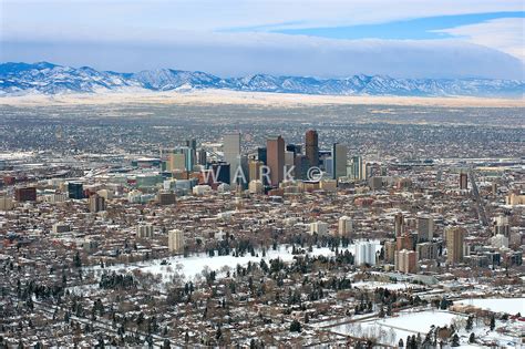 Downtown Denver aerial in winter | John Wark