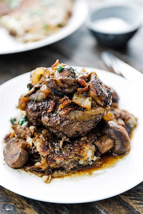 Chopped Steak Recipe with Onions and Mushrooms - Chef Billy Parisi