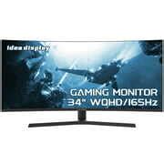 VA Curved Gaming Monitor 34-inch 165Hz 1440P 1500R 2K, WQHD 21:9 3440X1440, MPRT1ms, HDMI USB ...