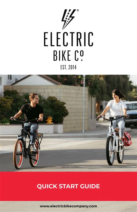 ELECTRIC BIKE COMPANY X QUICK START MANUAL Pdf Download | ManualsLib