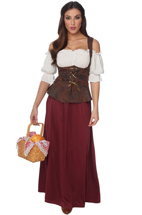 Peasant Lady Adult Costume - PureCostumes.com