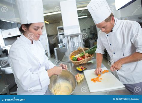 Chef and Assistant Prepare Fill for Pastries Stock Image - Image of colleagues, pretty: 123599583