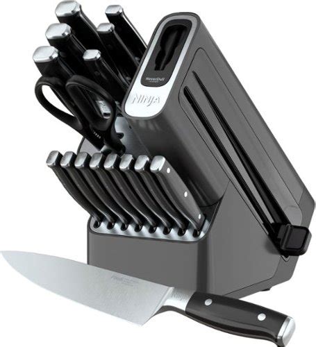 Lease-to-Own Ninja - Foodi NeverDull Premium 17-Piece Knife Block Set with Built-in Sharpener ...