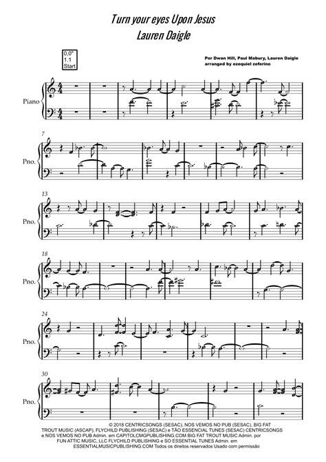 Turn Your Eyes Upon Jesus (arr. by ezequiel zeferino) Sheet Music ...