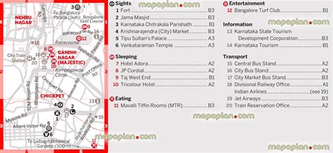 Bangalore map - Bengaluru Chickpet & Gandhi Nagar old town city centre - Interactive virtual map ...