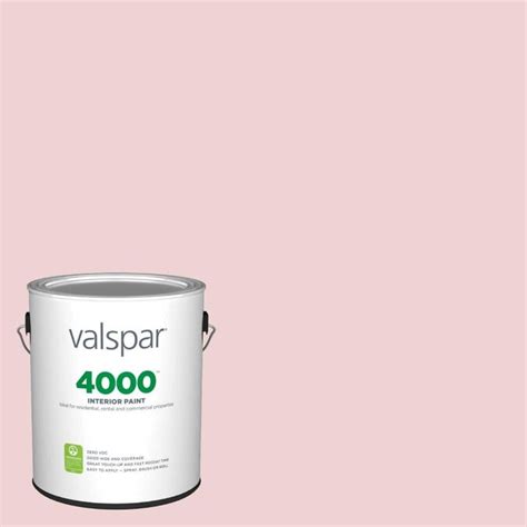 Valspar 4000 Pastel Flat Charming Pink Interior Paint (1-Gallon) in the ...