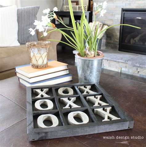 DIY Rustic Tic Tac Toe Board – Welsh Design Studio