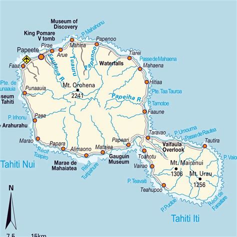 Large Tahiti Island Maps for Free Download and Print | High-Resolution and Detailed Maps