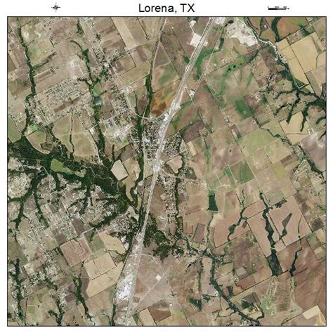 Aerial Photography Map of Lorena, TX Texas