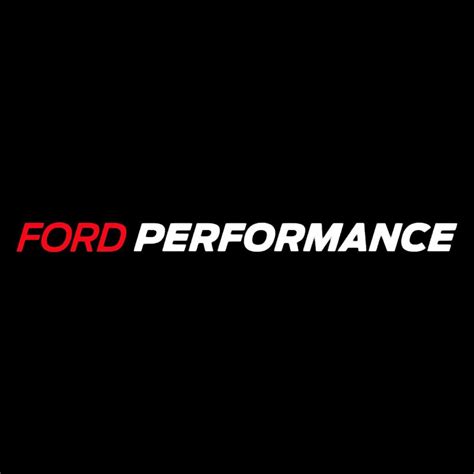 FORD PERFORMANCE Logo Die-Cut Vinyl Sticker Decal - RED WHITE - 9” Wide ...