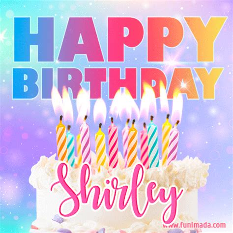 Funny Happy Birthday Shirley GIF | Funimada.com