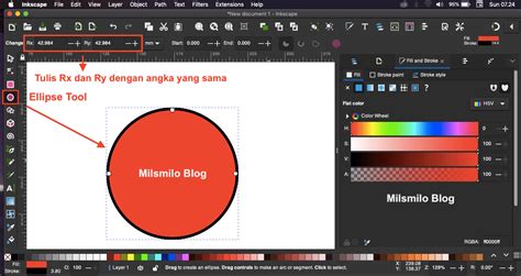 Cara Membuat Lingkaran Di Inkscape Dengan Ellipse Tool - Milsmilo Blog