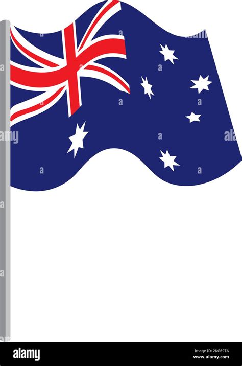 australian flag waving Stock Vector Image & Art - Alamy