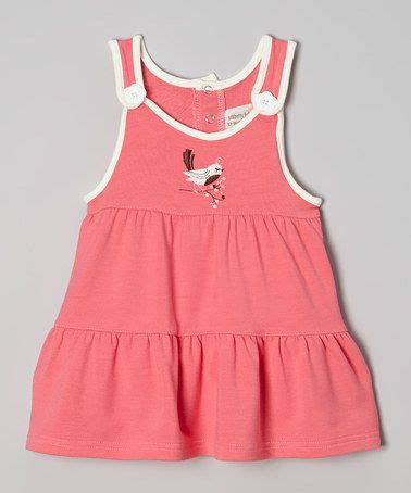 Look what I found on #zulily! Coral Bird Tiered Jumper - Infant ...