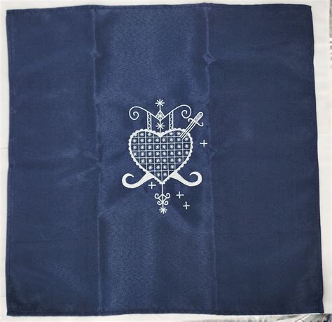 Erzulie Dantor Conjure Cloth Altar Cloth Rituals Invoking Voodoo Veve - Etsy