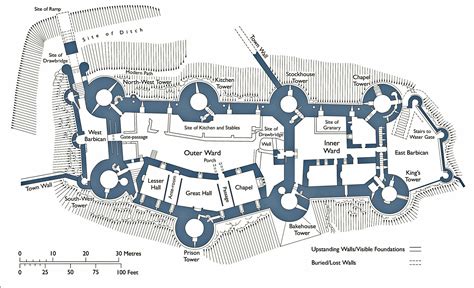 Medieval Castle Floor Plan Diagram