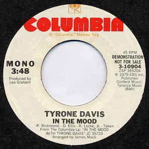 Tyrone Davis - In The Mood (1979, Vinyl) | Discogs