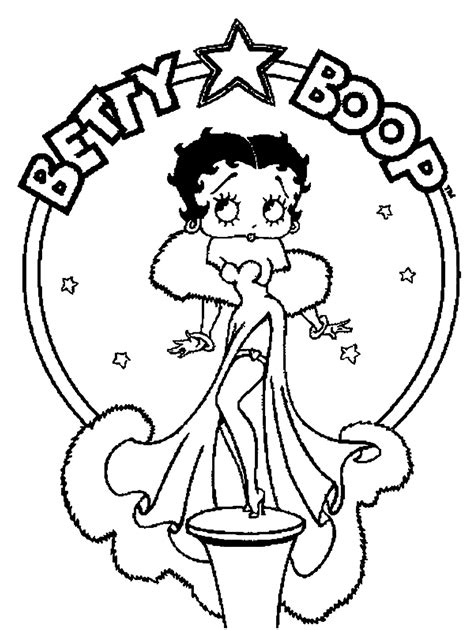 Betty Boop Coloring Book Pages