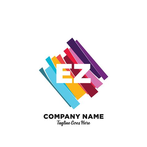 EZ initial logo With Colorful template vector. 21494343 Vector Art at ...