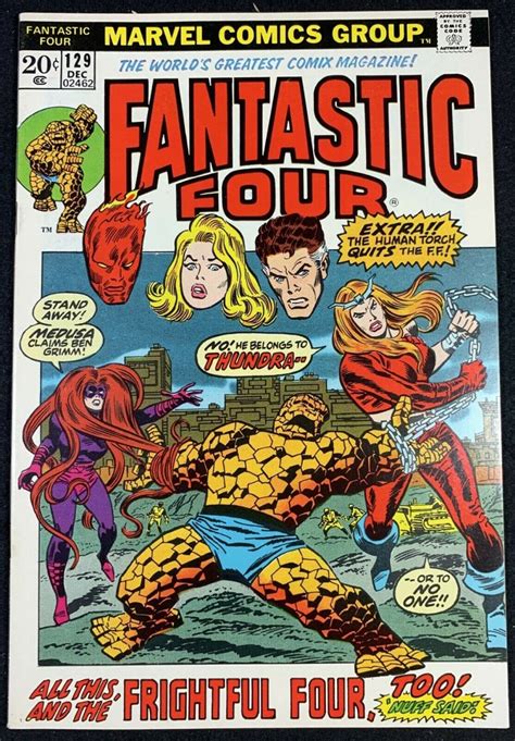 | Fantastic Four (1961) #129 VF (8.0) 1st App Thundra