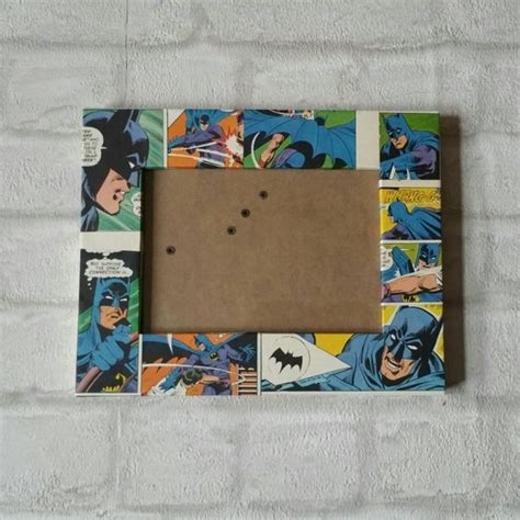 Batman Super Hero Comic Book Decoupage Picture Frame