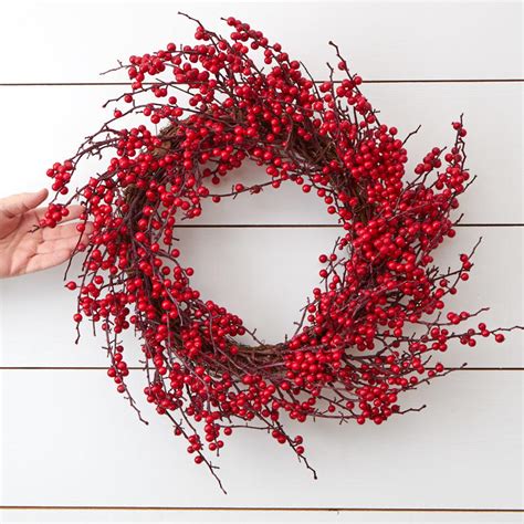 Artificial Winterberry Wreath - Wreaths - Floral Supplies - Craft ...