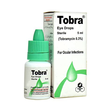 TOBRA 5ML EYE DROPS - Pack Size X 1 - Khalid Pharmacy | Online Pharmacy in Lahore, Pakistan