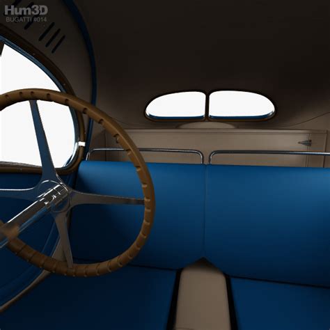 Bugatti Type 57SC Atlantic with HQ interior 1936 3D model - Vehicles on Hum3D