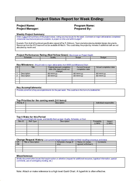 Weekly Status Report - 25+ Examples, Format, How to Write, Pdf