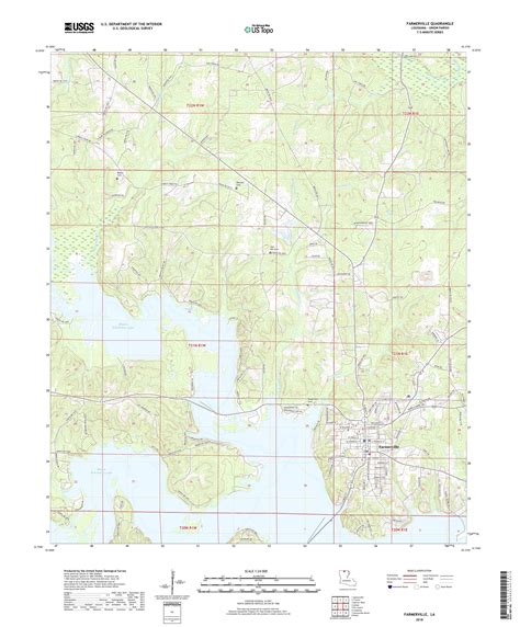 MyTopo Farmerville, Louisiana USGS Quad Topo Map