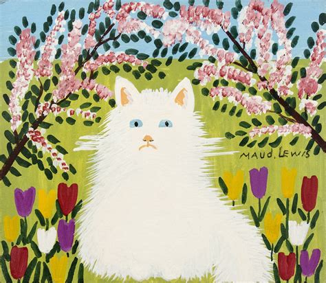 White Cat by Maud Lewis » Oeno Gallery