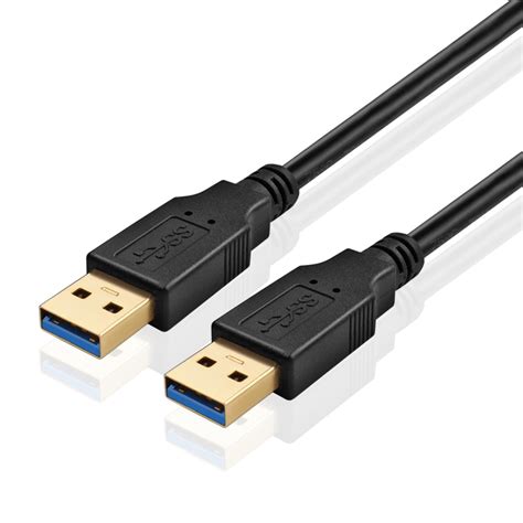 USB 3.0 Cable A-Male to A-Male (15 FT) Type A to A Male Premium Gold ...