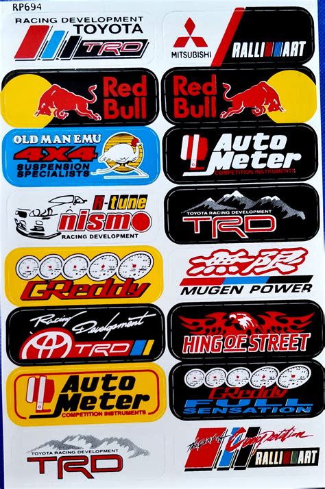 Stickers Sheet Team Sponsor Racing motorcycle decals decals | Etsy