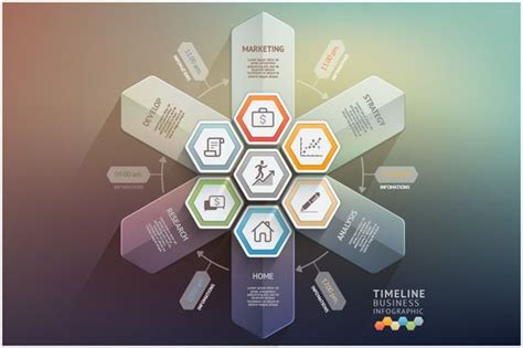 Arrow Timeline Infographics | Infographic, Presentation design template ...