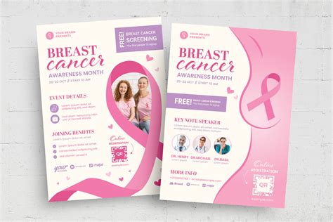 Breast Cancer Awareness Month Flyer [PSD, AI, EPS] - BrandPacks