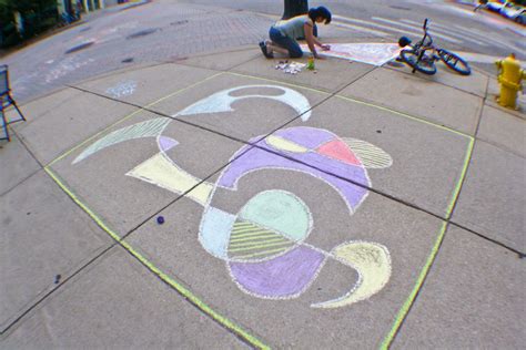 2010 Sidewalk Chalk Flood Abstract Drawing Grand Rapids Ju… | Flickr