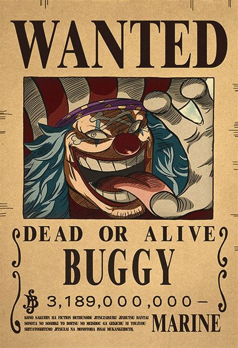 One Piece Bounty Poster Luffy Law Buggy Cross Guild - Etsy