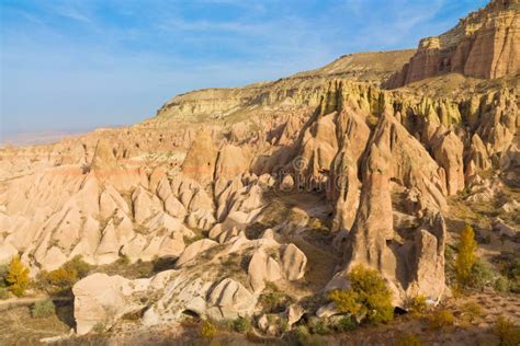 Cappadocia Tuff Rock Formations Landscape Stock Image - Image of nature ...