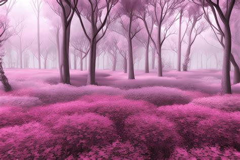 Pink Forest Background · Creative Fabrica