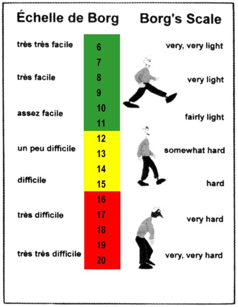 Printable Borg Scale