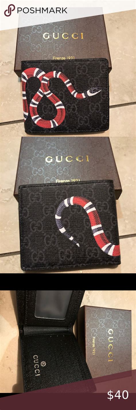 Gucci snake wallet brand new in box black I got this at my local thrift store and I tried to ...