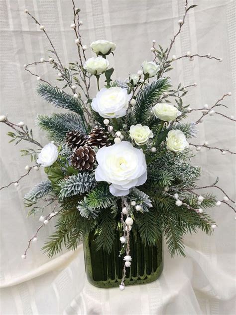 Winter Arrangement, Christmas Arrangement, Holiday Arrangement, Winter ...