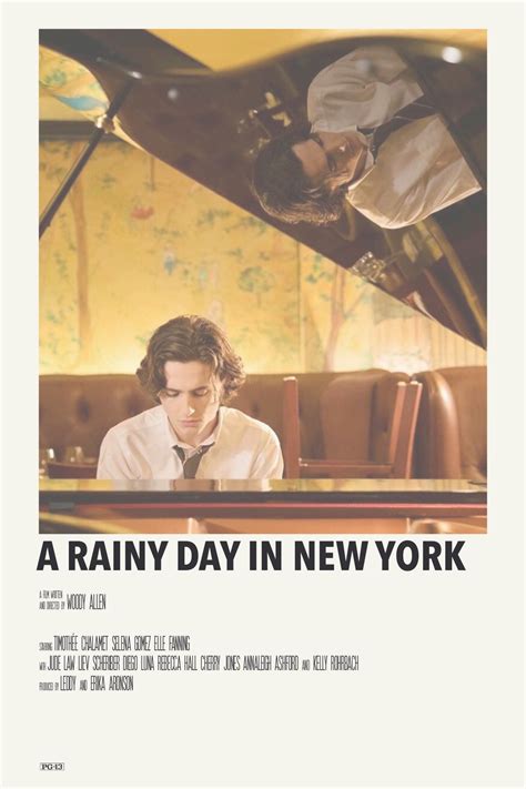 a rainy day in new york by priya | Minimal movie posters, Alternative ...